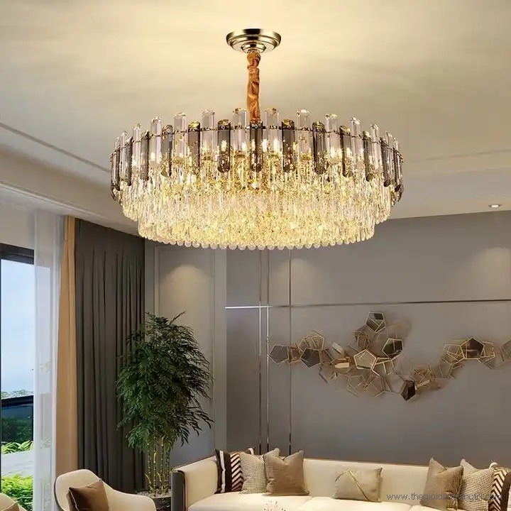 Đèn chùm pha lê cao cấp phong cách hiện đại