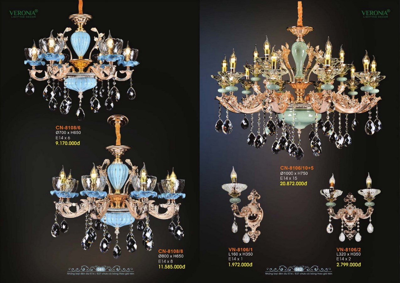 CATALOGUE ĐÈN TRANG TRÍ VERONIA LIGHTING 2024