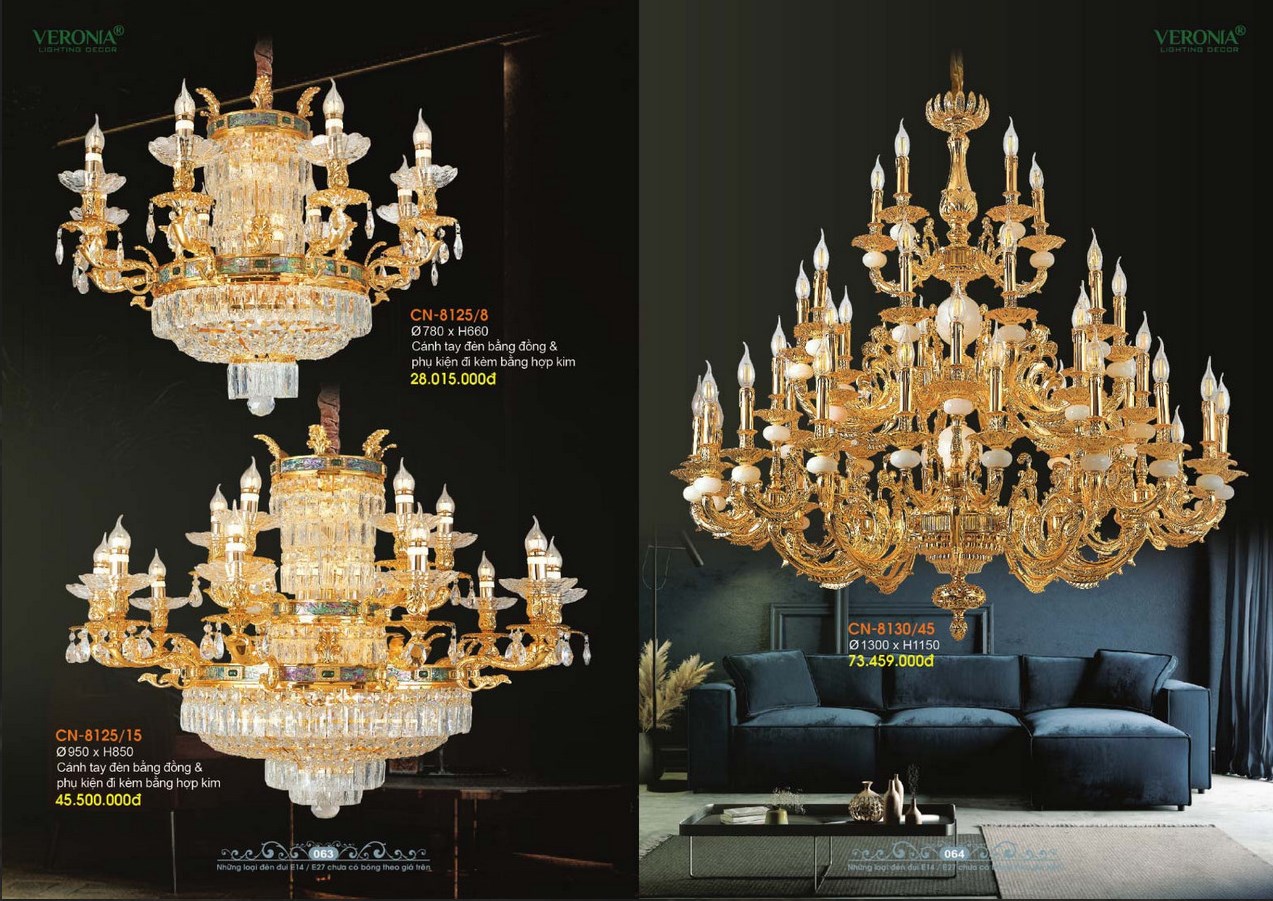 CATALOGUE ĐÈN TRANG TRÍ VERONIA LIGHTING 2024