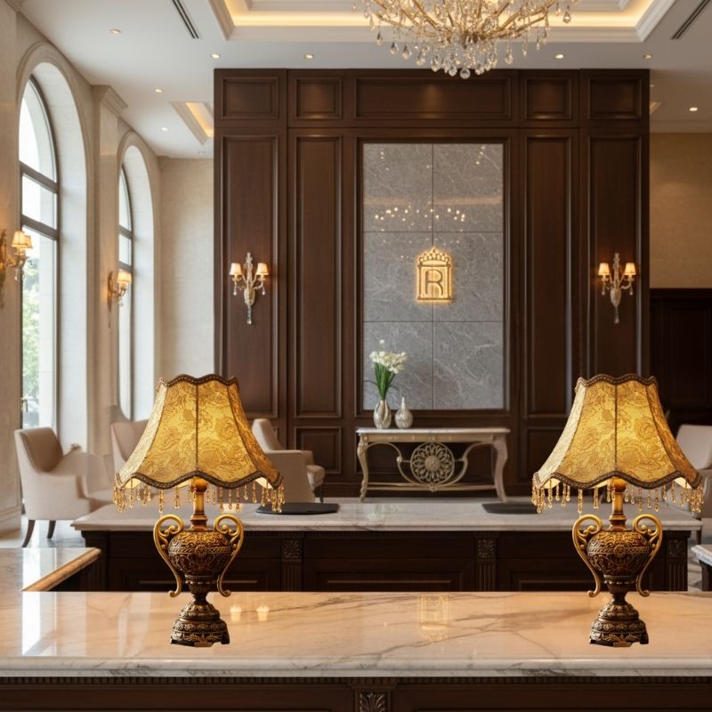 Đèn Bàn Trang Trí Sảnh Lễ Tân Khách Sạn