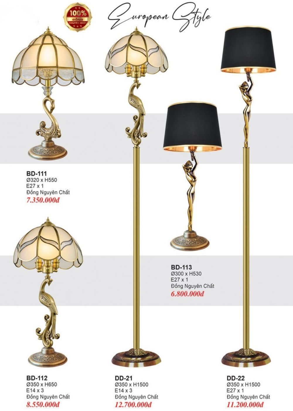 Đèn Cây Đứng Cổ Điển