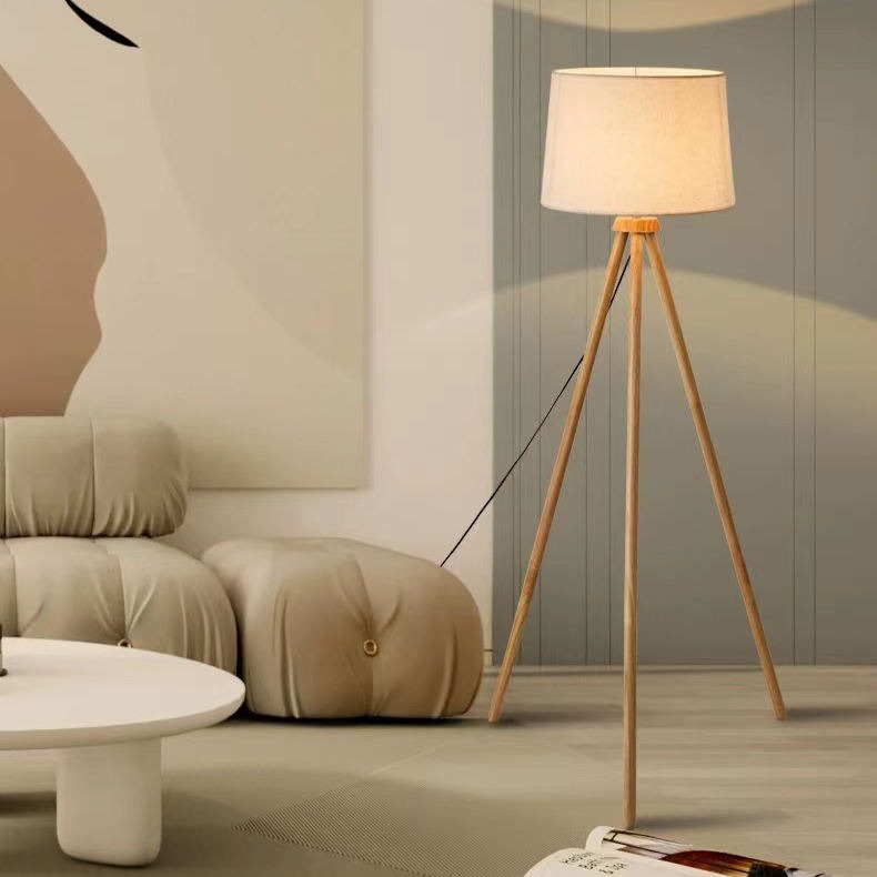 Đèn cây đứng trang trí góc sofa đẹp