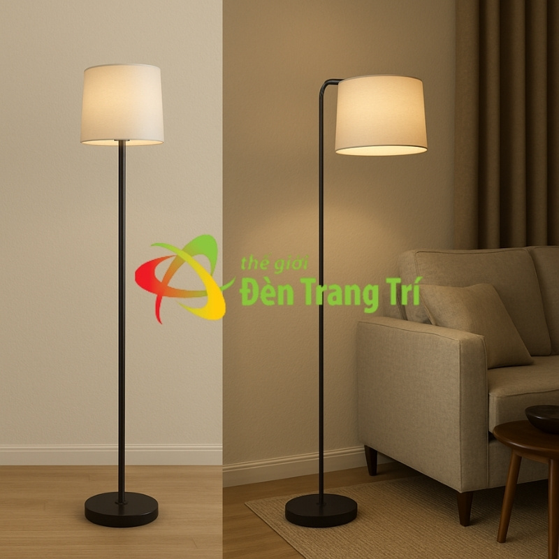 Đèn cây đứng phong cách hiện đại