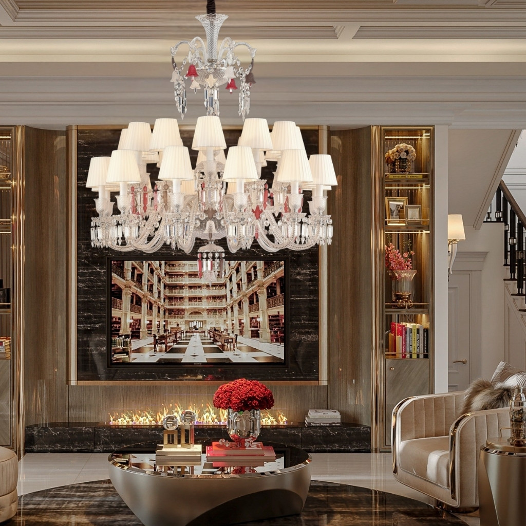 Đèn trang trí phòng khách cổ điển