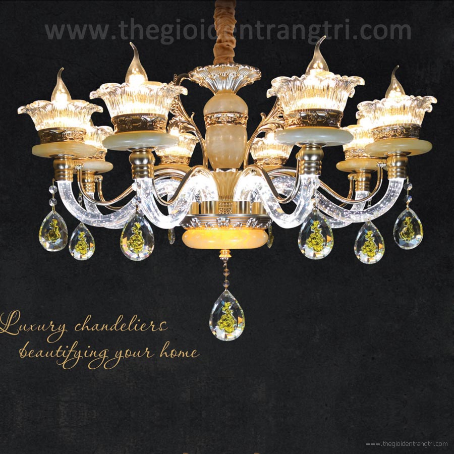 Mẫu đèn trang trí phòng khách đẹp, sang trọng