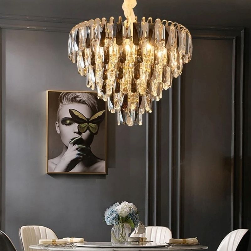 Đèn Chùm Pha Lê Phòng Ăn Sang Trọng Hiện Đại E2-161