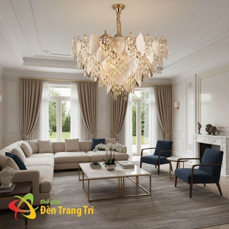 Đèn Chùm Pha Lê Phòng Khách Đẹp TPL8863T1000
