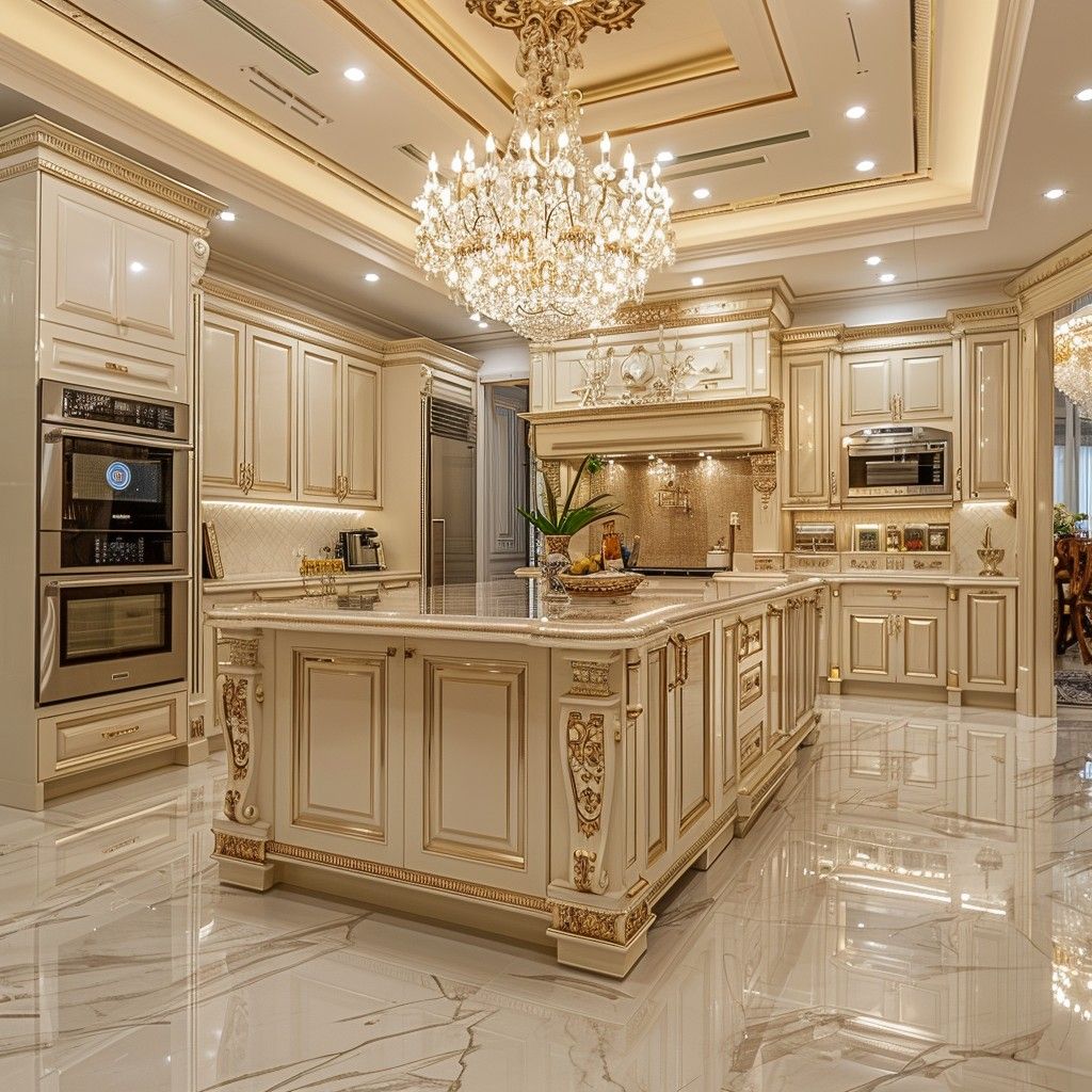 Đèn Chùm Pha Lê Trang Trí Phòng Bếp Sang Trọng