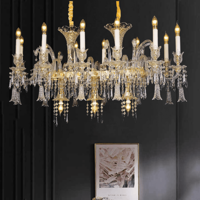 Đèn thả pha lê trang trí bàn ăn cao cấp