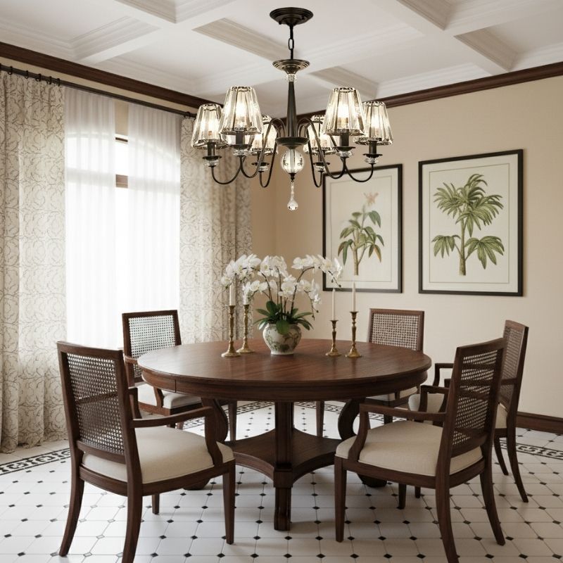 Đèn chùm trang trí phòng ăn