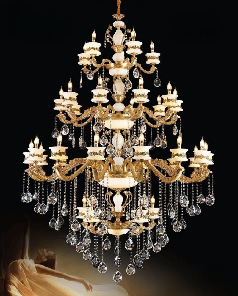 Đèn Chùm Thông Tầng Pha Lê Nến CND8068-35