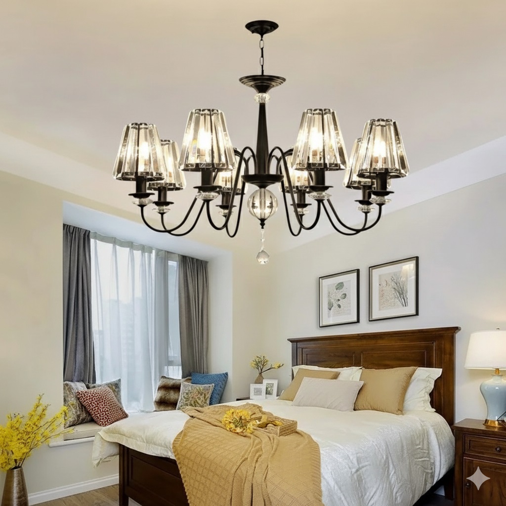 Đèn chùm trang trí phòng ngủ đẹp THCN299