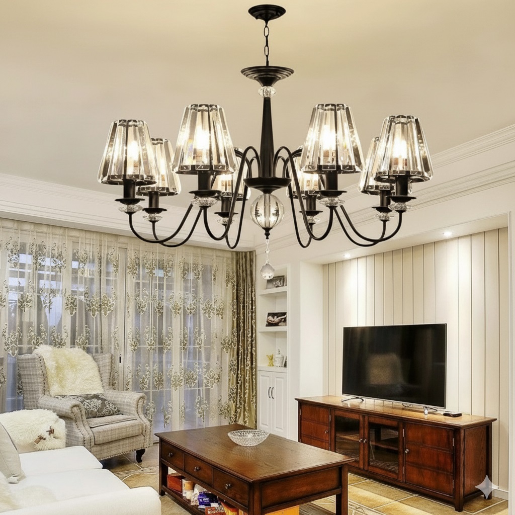 Mẫu đèn trang trí phòng khách