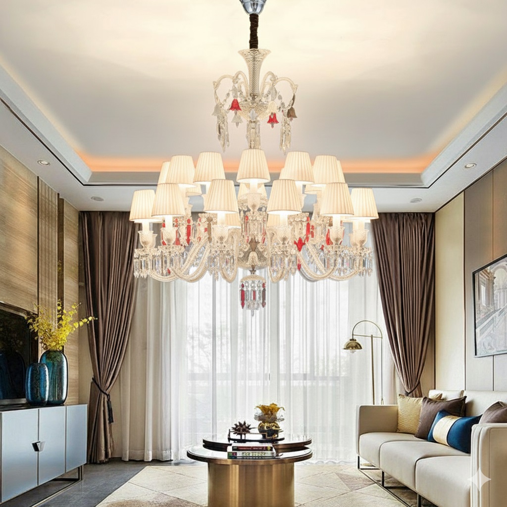 Đèn chùm trang trí phòng khách biệt thự CN8138-24