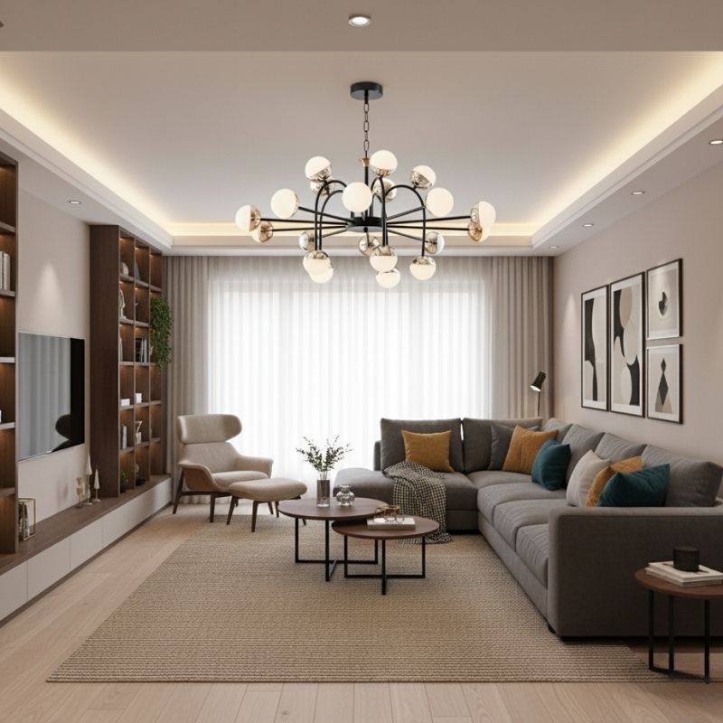 Đèn chùm trang trí Phòng Sinh Hoạt chung