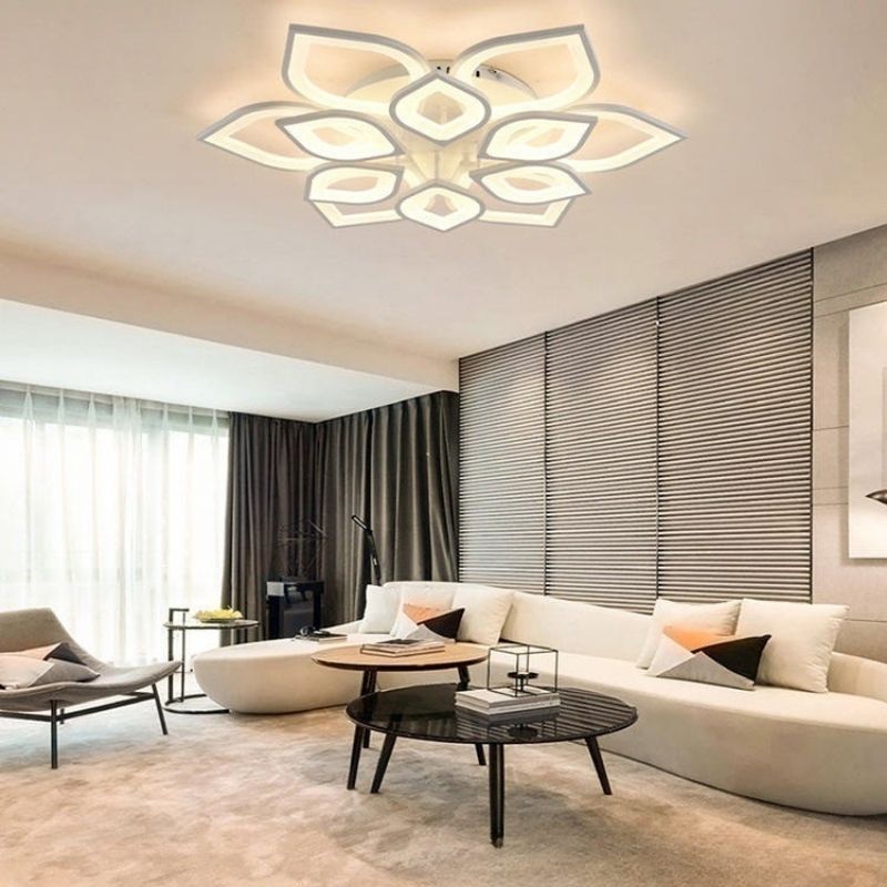 Đ&egrave;n led ph&ograve;ng kh&aacute;ch hiện đại MO923A-18