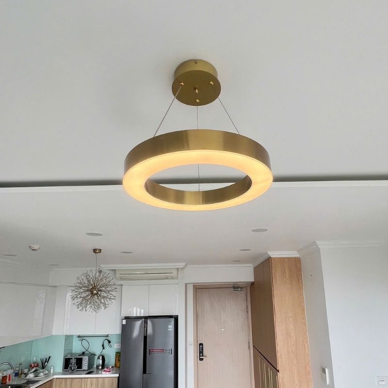 Đèn Thả Vòng LED Trang Trí Phòng Khách Đơn Giản THD7039