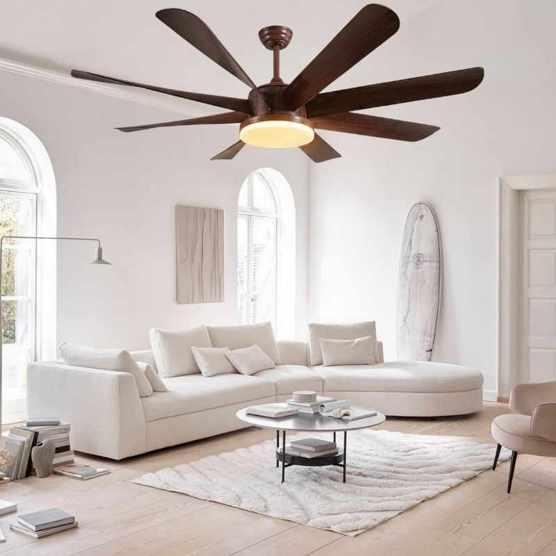 Đèn quạt trần cao cấp DQ6188 - Thế Giới Đèn Trang Trí