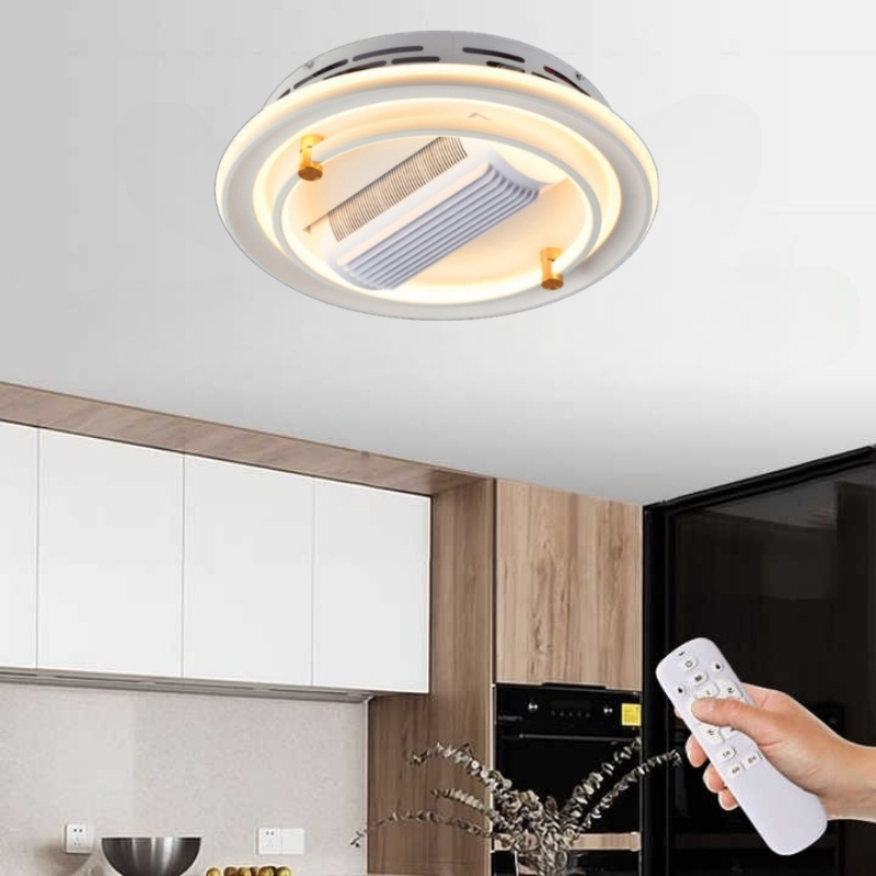 Quạt trần không cánh kiểu ốp trần hiện đại