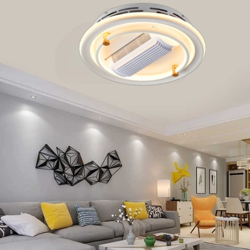 Quạt trần không cánh kiểu ốp trần hiện đại