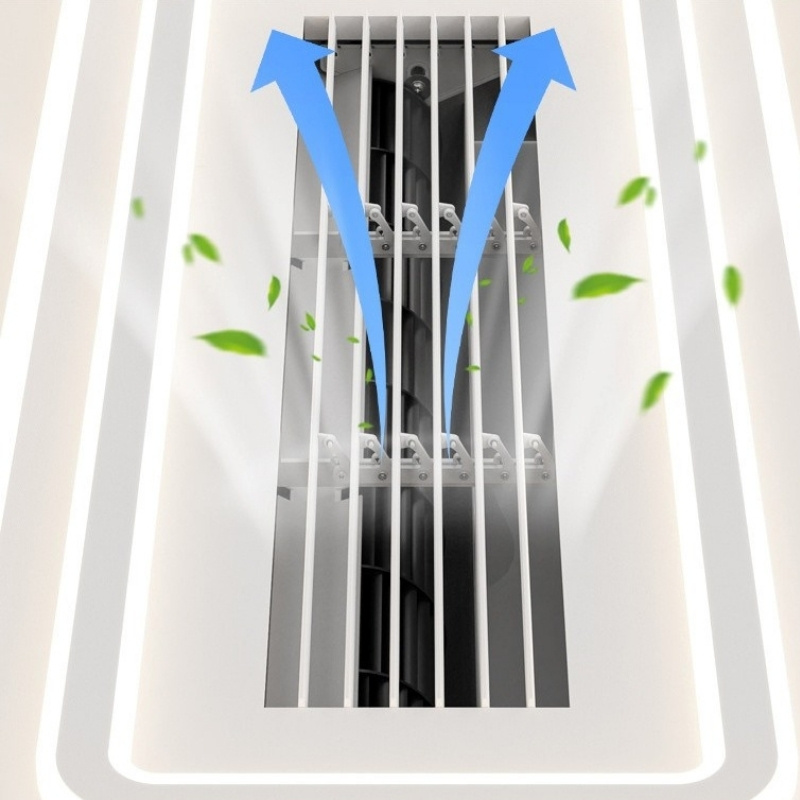 Đèn quạt trần không cánh trang trí phòng khách hiện đại