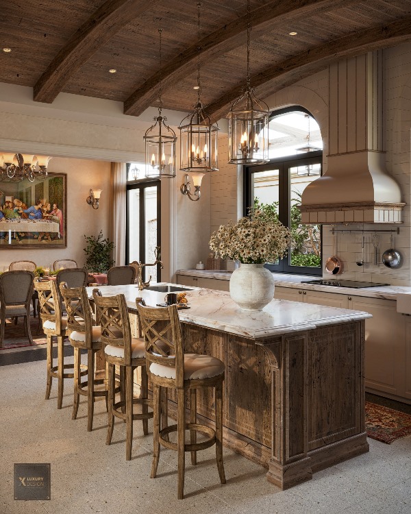 Đèn thả cho khu vực đảo bếp