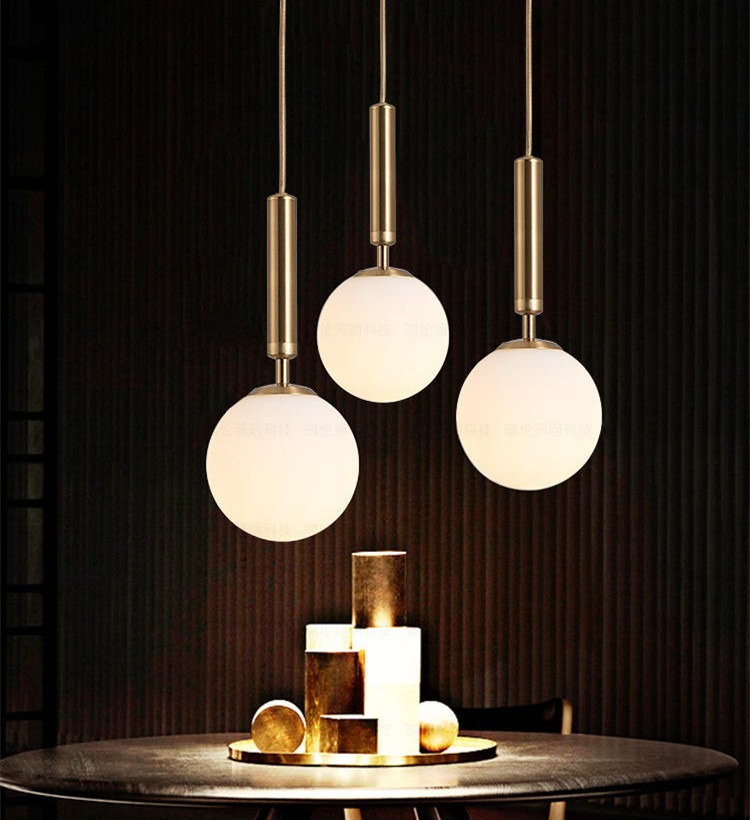 Mẫu đèn thả bàn ăn kiểu thanh ngang 3 bóng