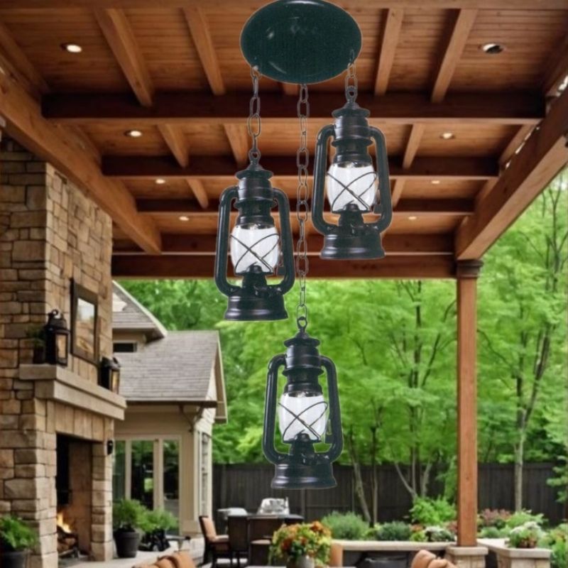 Đèn thả hành lang 3 bóng cổ điển