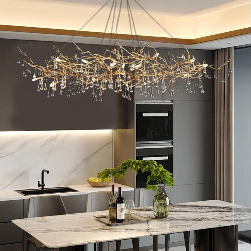 Đèn thả pha lê TPL3005 cho bàn đảo bếp