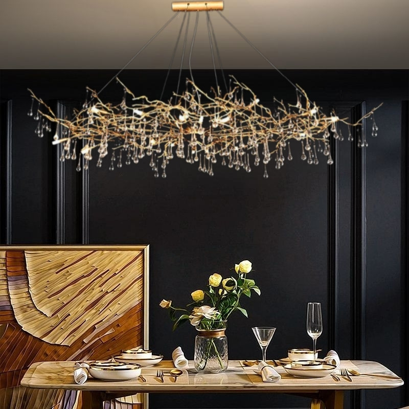 Đèn thả pha lê TPL3005 cho bàn ăn hiện đại