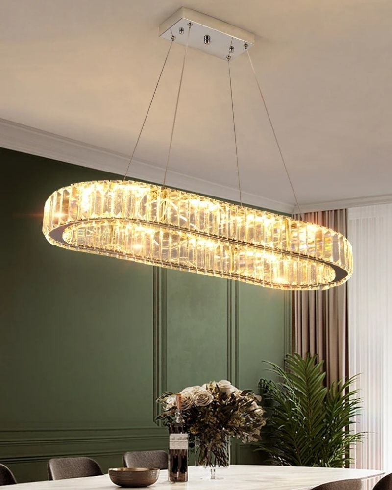 Đèn Thả Pha lê Trang Trí Bàn Ăn