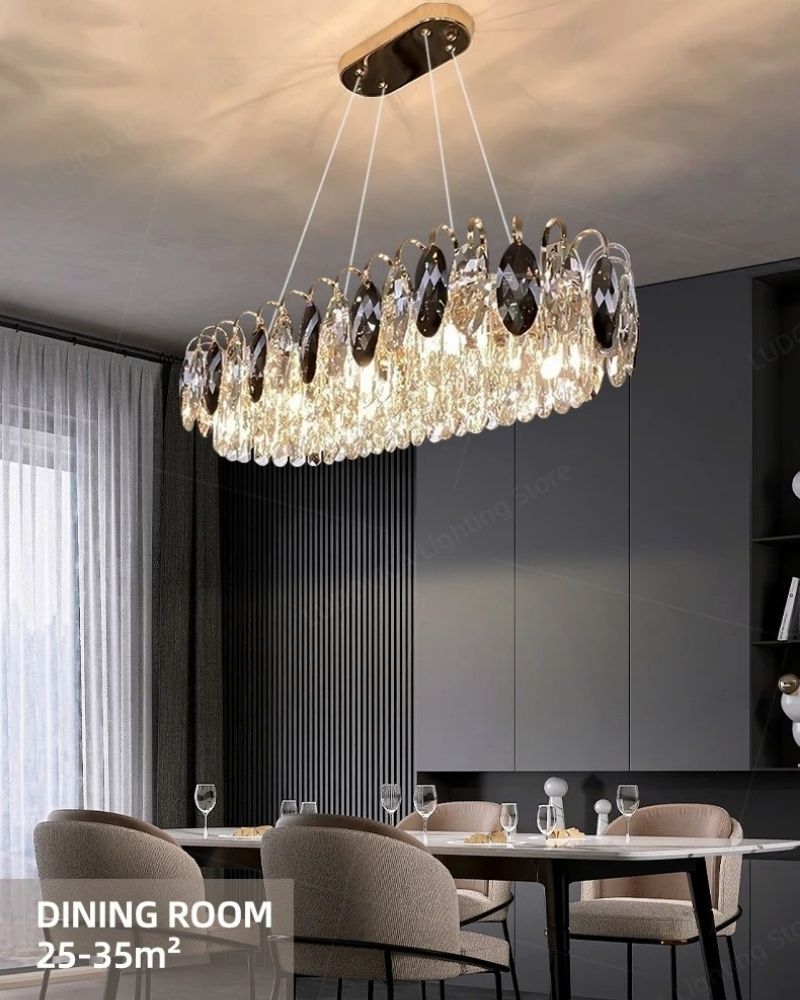 Đèn Thả Pha lê Trang Trí Phòng Ăn Hiện Đại