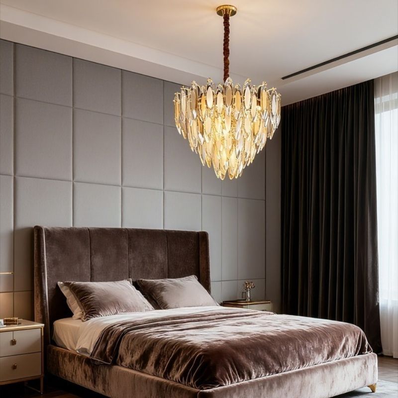 Đèn Thả Pha Lê Trang Trí Phòng Ngủ Hiện Đại TPL708T600