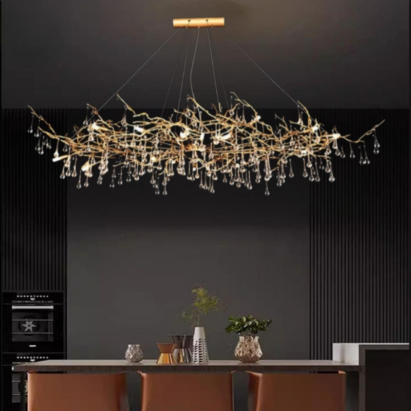 Đèn thả pha lê TPL3005 trang trí quán cafe