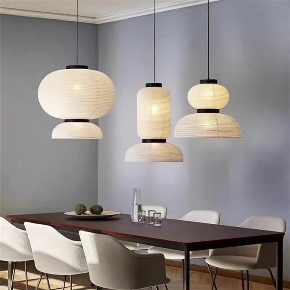 Đèn thả bàn ăn phong cách Wabi Sabi KH-THD88 phối cảnh