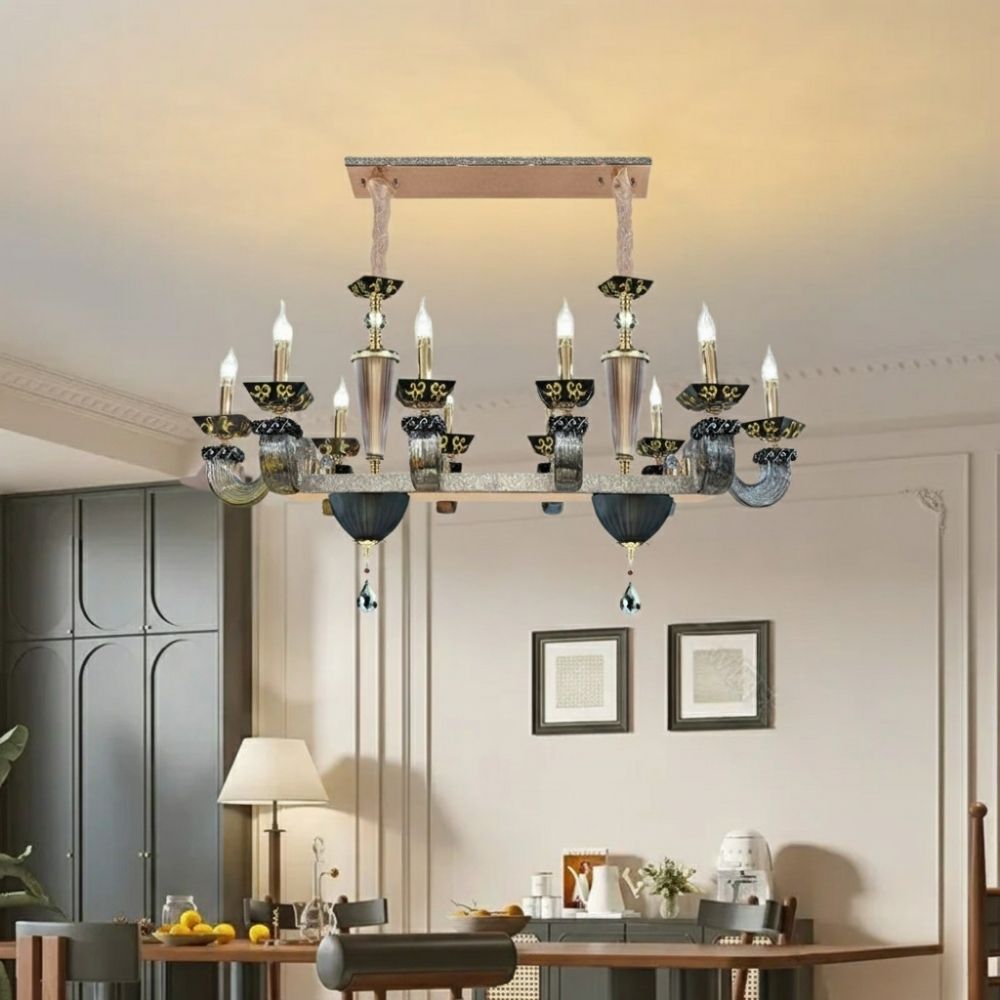 Đèn Thả Pha Lê K9 Trang Trí Bàn Ăn Tân Cổ Điển CN8149-10