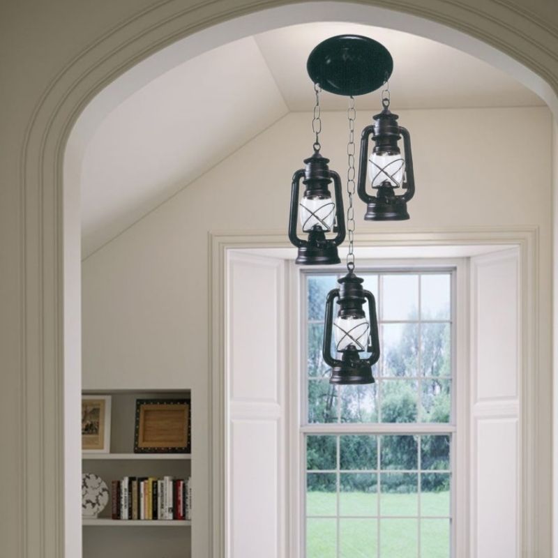 Đèn thả trang trí quán cafe kiểu retro