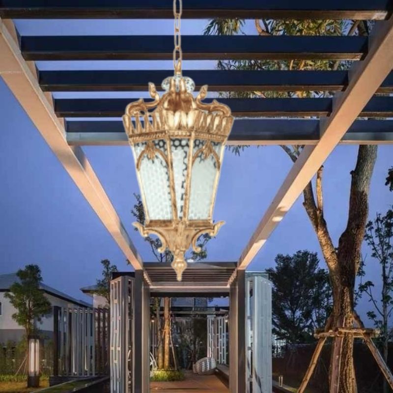 Đèn thả trang trí hành lang ngoài trời