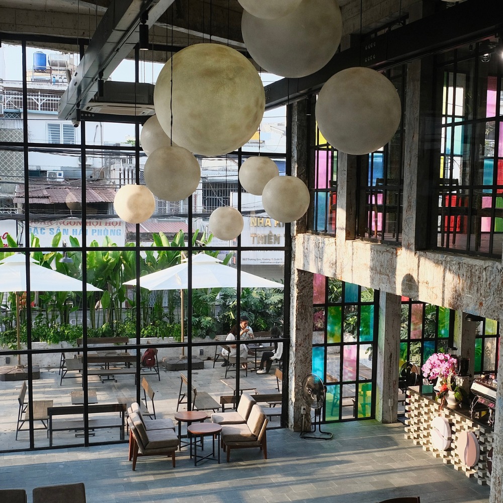 Đèn Thả Trang Trí Quán cafe Hiện Đại
