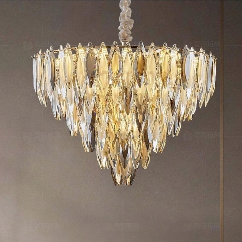 đèn trần pha lê phòng khách TPL807T800