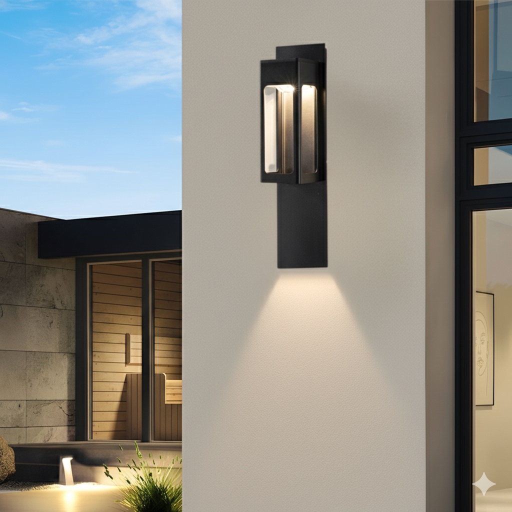 Mẫu đèn trang trí tường ngoài trời hiện đại