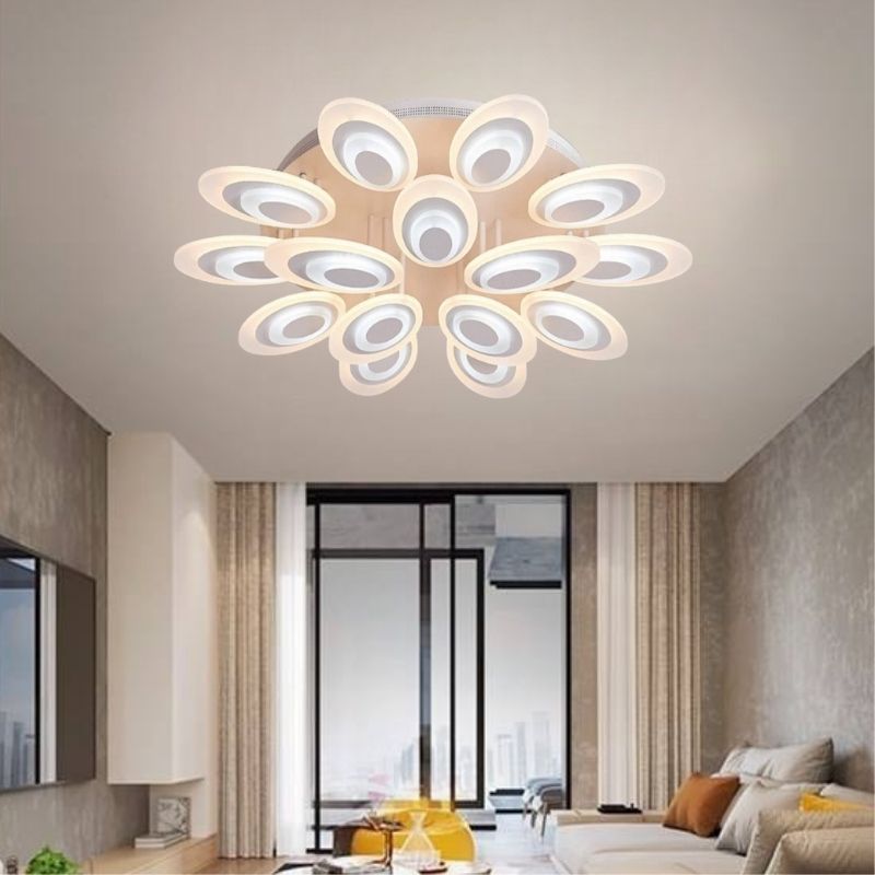 Đèn Trang Trí Nhập Khẩu - Đèn LED Ốp Trần phòng Khách MO974-15