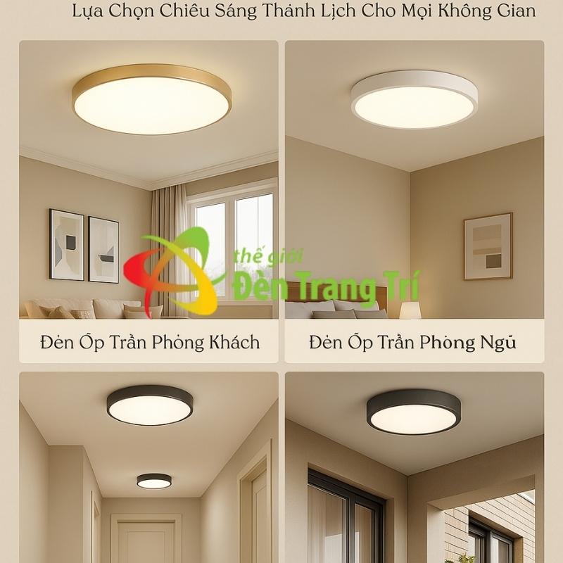 Đèn trang trí ốp trần hiện đại