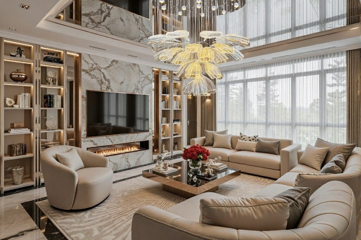 Đèn trang trí phòng khách cao cấp