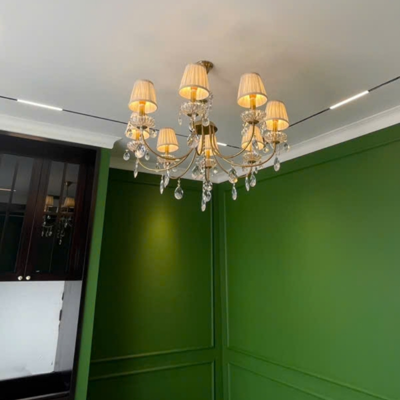 Đèn chùm CNQT418 - không gian phòng khách cao cấp