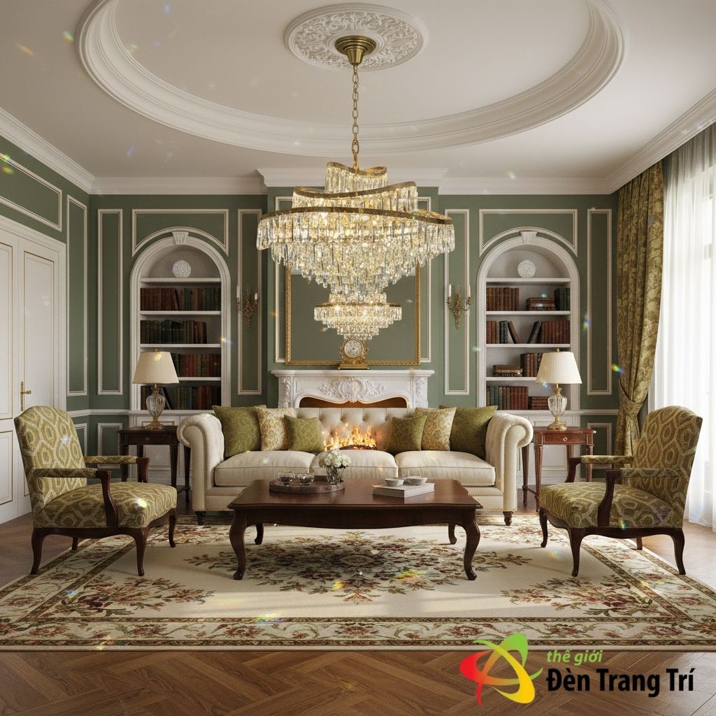 Đèn trang trí phòng khách nhỏ