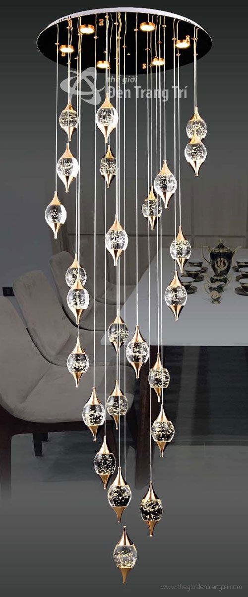 Đèn thả thông tầng giọt nước