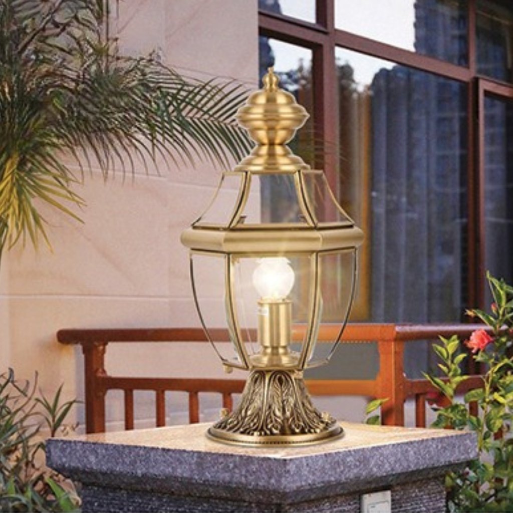 Đèn Trang Trí Trụ Cổng Bằng Đồng UTD2100 Ø190