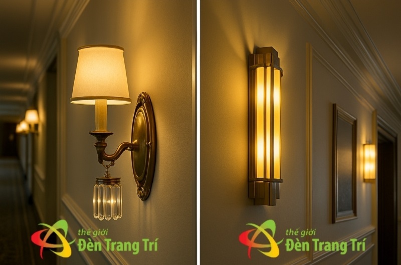 Đèn trang trí tường hành lang khách sạn