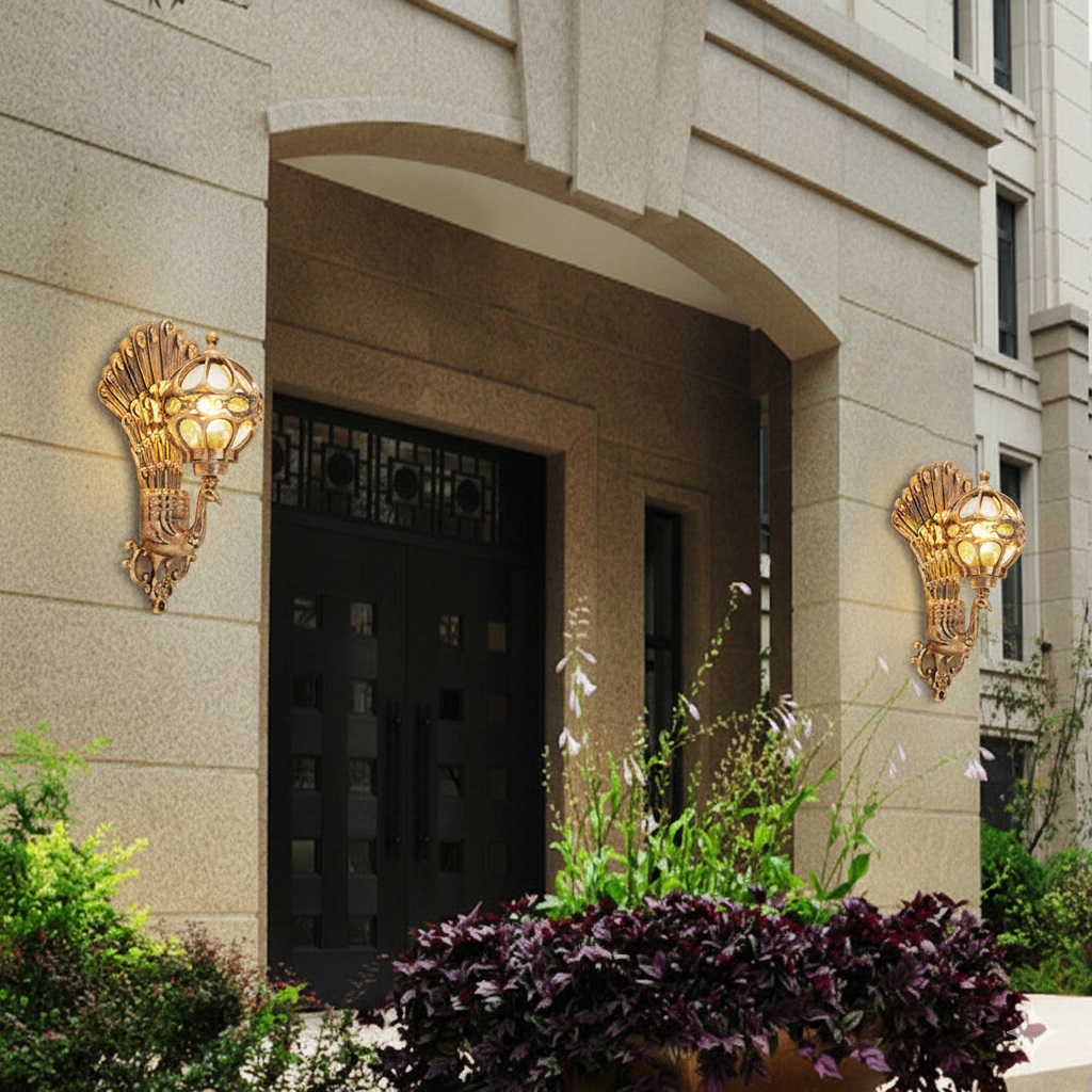 Đèn trang trí mặt tiền nhà đẹp